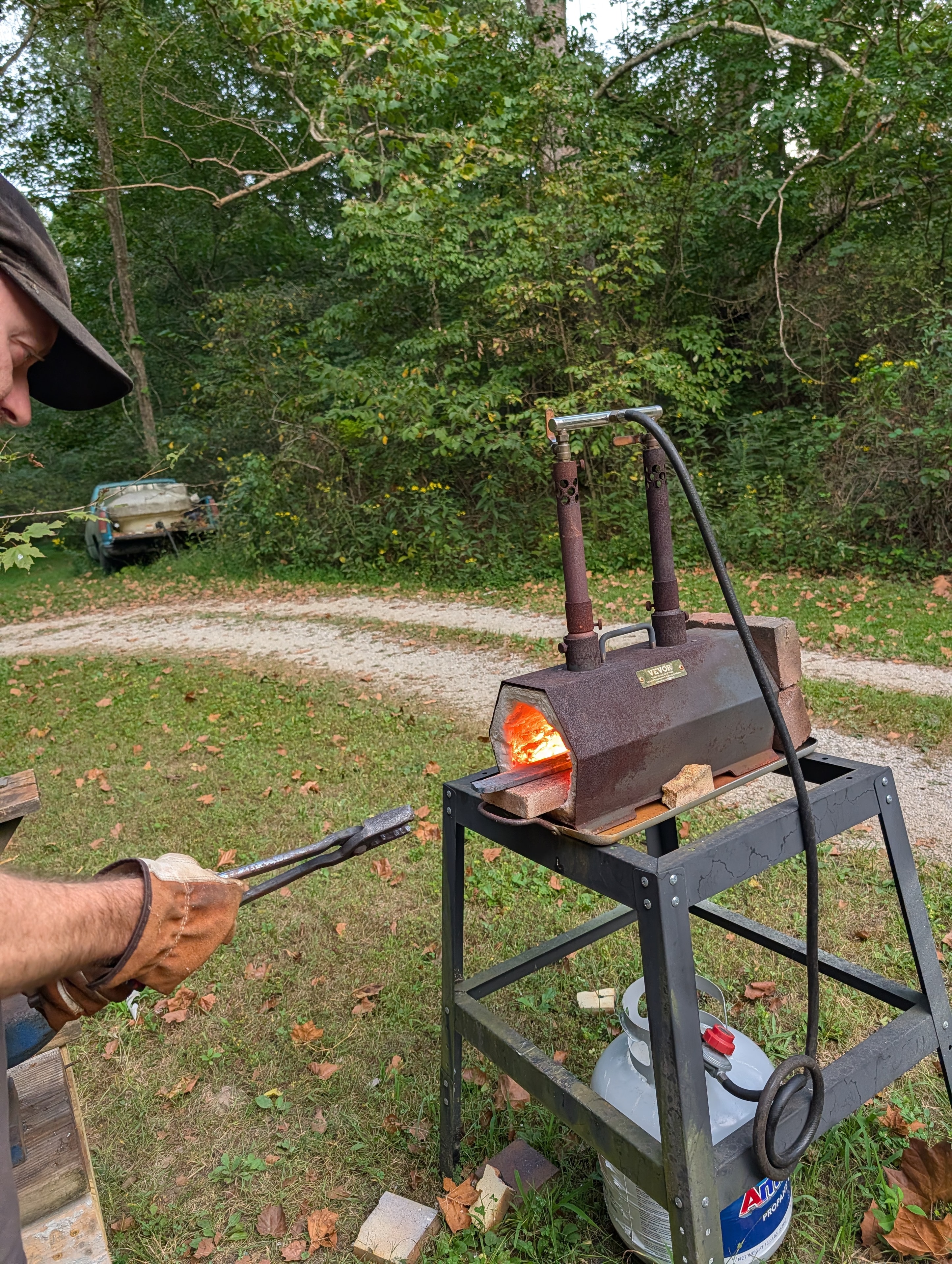 Bsharp Blacksmith workshop — forge and workbench